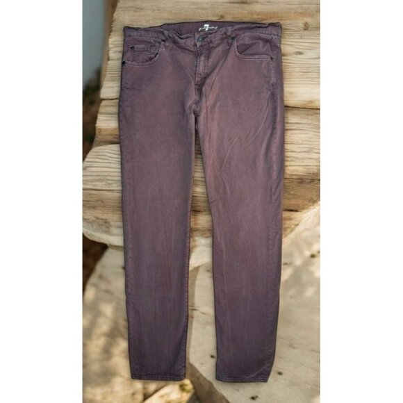 7 For All Mankind Adrien Mens Brown Chino Pants 38X32 - Picture 1 of 6